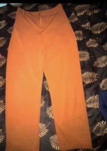 Stylish Wide Leg coral Trousers