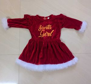 Toddler Santa Girl Christmas Dress