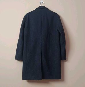Stylish Navy Blue Overcoat
