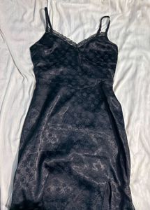 Hollister Black Lace Slip Dress