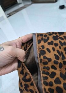 Leopard Print Knee-High Boots size 38