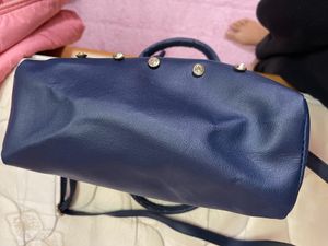 Stone leather bag