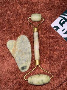 Jade Facial Roller & Gua Sha Set