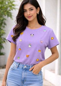 Cute Kawaii Cartoon Print T-Shirt