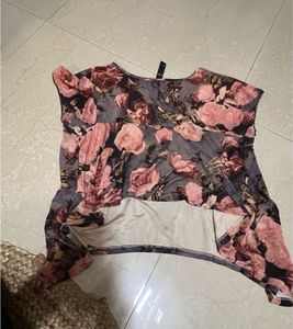 Chic Floral Print Top