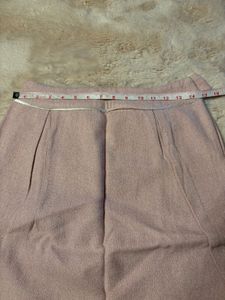 Light Pink A-line Mini Skirt