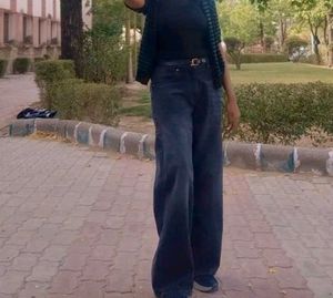 Trendy Wide Leg Jeans