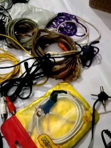 Assorted Electronic Cables &amp; Adapters