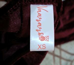 Elegant Burgundy Velvet Dress