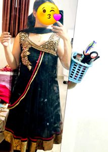 Net Anarkali Dress