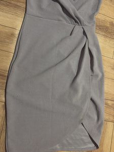 Lilac Puff Sleeve Wrap Dress