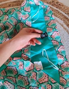 Stylish Teal Printed Co-ord Set blue and Pink