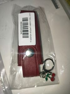 🍒 Red Lipstick Holder With Cute Charm