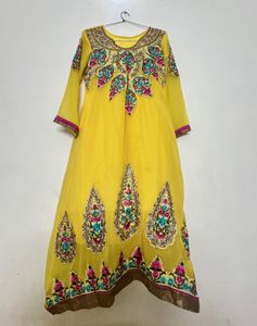 Vibrant Yellow Kurta Set with Dupatta