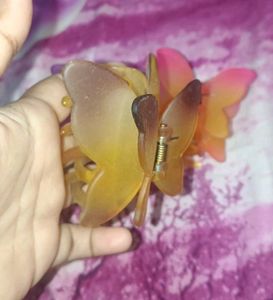 Cute Butterfly Hair Claw Clips (Set of 3)