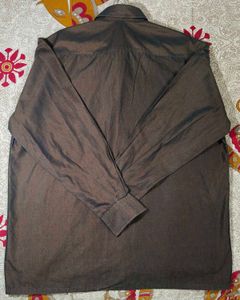 Men's Classic Brown Full Sleeve Shirt