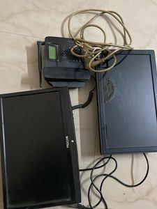2 Monitors and Telephone Set