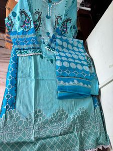 Beautiful Blue Kurta Set with Dupatta