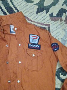 Diesel Style Orange Casual Shirt