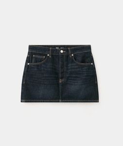 Dark Wash Denim Mini Skirt