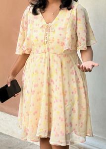 Floral Print Fit & Flare Dress