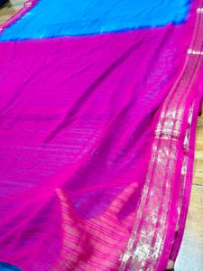 SALE!!Blue &amp; Pink Saree