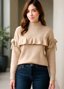 Ruffle Knit Sweater🫠💕