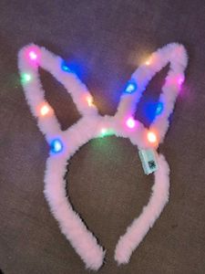 Light-Up Pink Bunny Ears Headband
