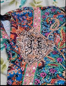 Boho Paisley Print onepiece dress