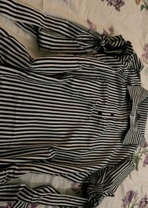 Chic Striped Shirt Dress