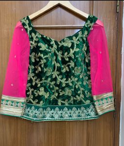Handwork Lehenga Choli Dupatta Set
