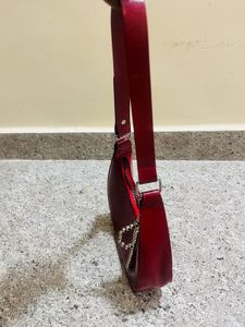 Chic Red Hobo Bag