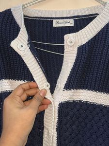 Nautical Stripe Knit Cardigan