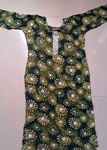 Green Printed Kurti