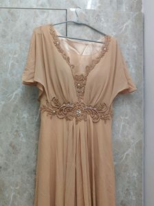 **PRICE DROP** Beige Color Brand New Gown/1piece D