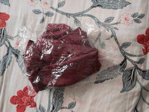 Bluetex Lycra Palazzo Pants in Maroon