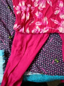 Floral Print Kurta and Palazzo Set