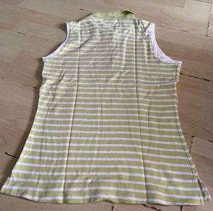 🌸 Pink &amp; Green Striped Polo t-shirt Combo Set 🌸
