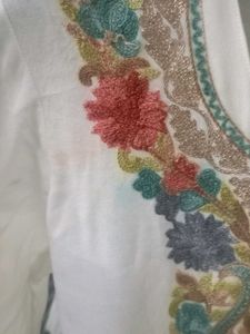 White Embroidered Kurta