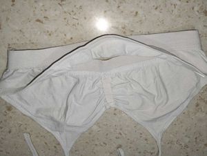 White Halter Neck Sports Bra