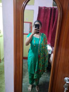 Elegant Teal Kurta Set with Dupatta