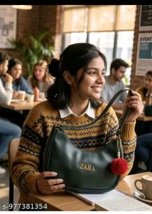 Stylish Black Zara Hobo Bag