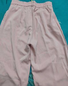 Elegant Peach Wide-Leg Pants