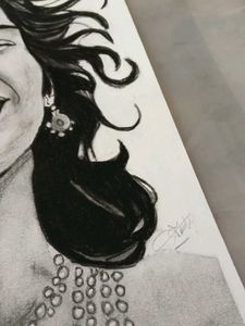 Pencil Sketch of Lord Krishna