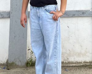 Light Wash Wide Leg Jeans