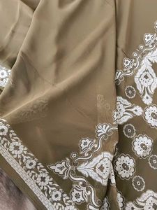 Soft Georgette Saree With Faul Attached