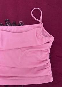 Cute Pink Spaghetti Strap Top