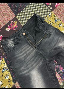 Stylish Dark Wash Flare Jeans