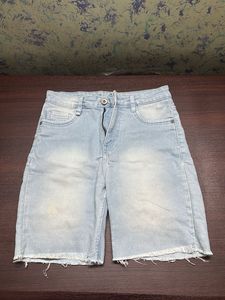 Light Wash Denim Shorts