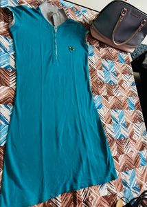Sea Green And Off White Night Wear... Combo